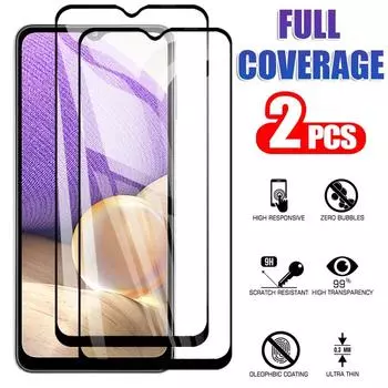 Пленка из закаленного стекла с полным покрытием, устойчивая к царапинам, для Samsung Galaxy A02S A12 A32 A42 A52 A72 A31 A51 M31S M21 A50 S20 FE S21 A30S, защитная пленка для экрана