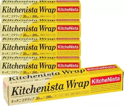 Пленка KitchenNista 30 см x 100 м x 5 шт. в комплекте жёлтый