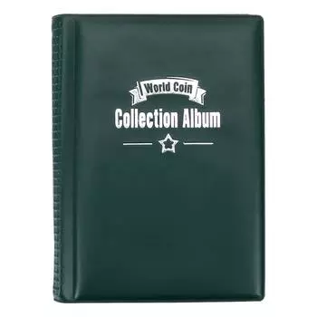 Пленка ПВХ для коллекционирования монет 120 грамм, минималистичный стиль, мультикинетическая коллекция монет, искусственная искусственная кожа синий