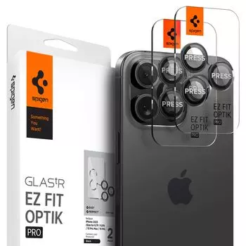 Пленка Spigen Camera Film для iPhone 15 Pro Max Pro Max 14 Pro Camera Lens Protection Совместимо с 15 Pro Max 15 Pro Pro Camera Lens Optik Pro Black 2