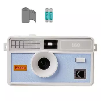 Пленочная камера I60 с батарейным питанием и 36 кадрами (всего комплект из 3 предметов) (нежно-голубой) baby голубой