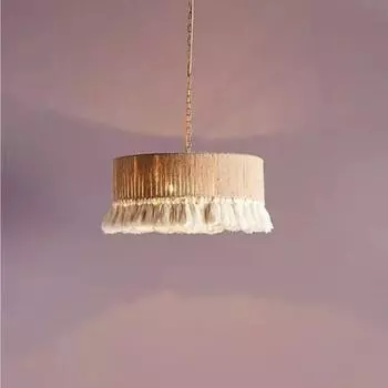 Плетеная и макраме богемная деревенская люстра