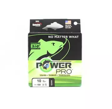 Плетеная леска Power Pro Braided Spectra Line 10 фунтов на 150 ярдов Белый (1481)