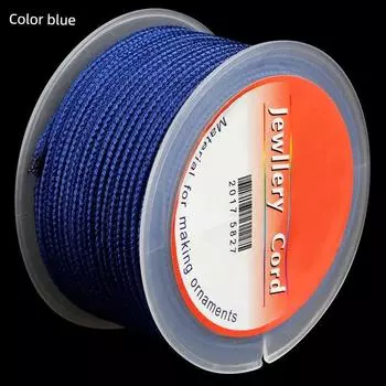 Плетеная нить Подвеска из нефрита Жуи Нить безопасности Color blue
