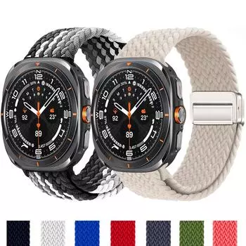 Плетеная петля для ремешка Samsung Galaxy Watch Ultra 47 мм, аксессуары, магнитный нейлоновый браслет для Galaxy Watch 7 Ultra Band 47 мм Galaxy watch Ultra звезда