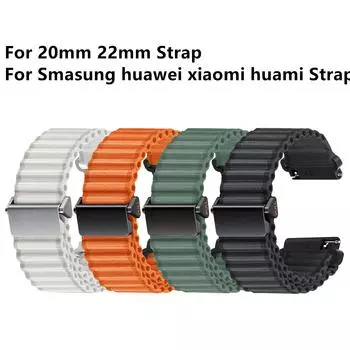 Плетеная петля для Samsung Watch 7 Band, дышащий спортивный браслет, браслеты для Samsung Watch FE/Watch 6/Gear S3 Band 20 мм 22 мм 20mm белый