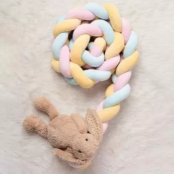 Плетеная подушка с мягким узлом. Приятная для кожи дышащая плюшевая подушка. Плетеная подушка из трех нитей ручной работы. Подушка с наполнителем из полипропиленового хлопка для всех. 1M зелёный