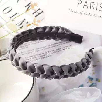 Плетеная повязка на голову для женщин и девочек, эластичные повязки для волос, нескользящие, модные, плетеные, обручи для волос, женские аксессуары для волос, головные уборы