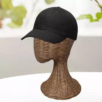 Плетеная ротанговая шляпа стенд для показа домашний декор стойка держатель парика современный практичный