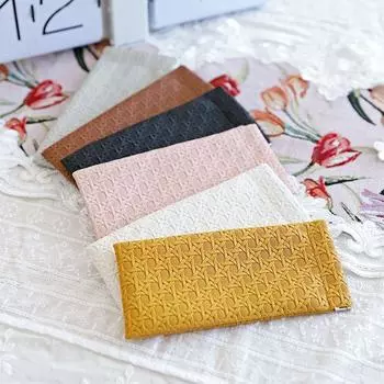 Плетеная самозакрывающаяся сумка для очков с принтом, мини-косметичка, простая сумка для солнцезащитных очков для девочек