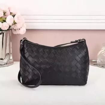 Плетеная сумка из овчины, большая вместимость, сумка через плечо, сумка для пельменей, сумка подмышкой 28x10x16 зелёный