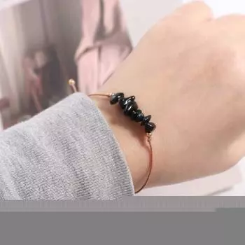 Плетеная веревка Пляжные украшения для тела Хрустальные гравийные браслеты Женские ювелирные аксессуары Богемия браслет розовый