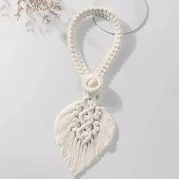 Плетеная вручную хлопковая веревка для штор, завязки для штор, завязки для штор с кисточками, завязки для штор в стиле бохо