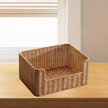 Плетение корзина для хранения хлеба украшение органайзер декоративный для домашнего хозяйства фермерский дом коричневый