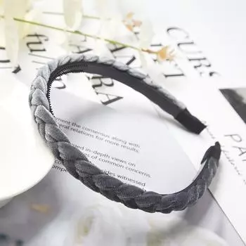 Плетение резинок для волос женские плетеные бархатные повязки на голову обручи для волос эластичные модные ободок нескользящий головной убор ободок аксессуары для волос