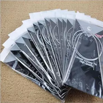 Плетение штифтов из нержавеющей стали, круговые вязаные спицы, набор инструментов для вязания свитера, шарфа, рукоделия 80cm