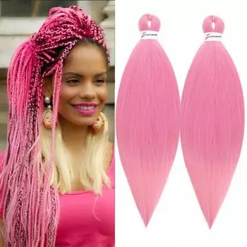 Плетение волос, предварительно растянутые крючком наращивание волос, косички с эффектом омбре, горячая вода, легкое плетение волос, 20 дюймов, 80 г/упак.