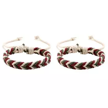 Плетеные браслеты своими руками из пеньковой веревки для вечеринки, свадьбы, путешествия (Стиль 2)