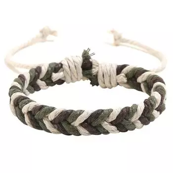 Плетеные браслеты своими руками из пеньковой веревки для вечеринки, свадьбы, путешествия (Стиль 4)