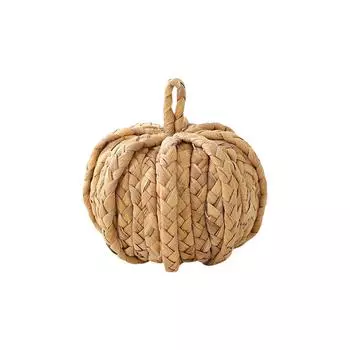 Плетеные вручную шары-тыквы, соломенные украшения для дома и гостиной, тыквенные украшения с витым узором. One Size