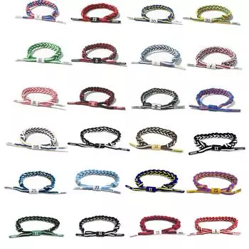 Плетеный браслет для пар, мужской и женский спортивный баскетбольный браслет на шнурках