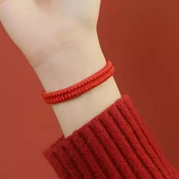 Плетеный браслет дружбы износостойкий водонепроницаемый регулируемый размер парный браслет женский плетеный чёрный