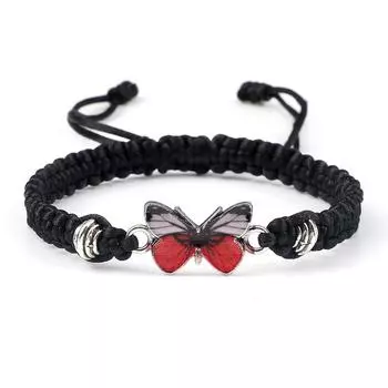 Плетеный браслет ручной работы, браслет на удачу, минималистичный тканый браслет, регулируемый открывающийся красочный подарочный браслет 1