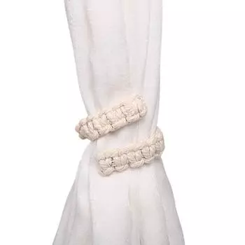 Плетеный джутовый держатель для штор, веревочные подхваты для штор, классические декоративные держатели для штор коричневый