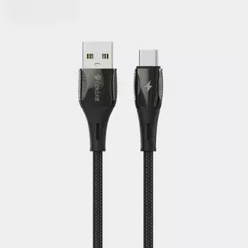 Плетеный кабель для передачи данных Android 3A Кабель для быстрой зарядки данных CB-25M micro head серый