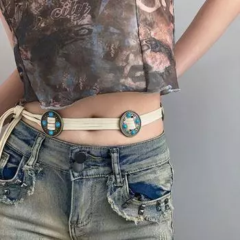 Плетеный пояс-кушак с кисточками, бисерный пояс в этническом стиле, уникальная женская цепочка на талию, аксессуары для платья чёрный