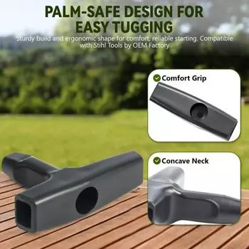 Плетеный пусковой трос 10 м тяговый трос с ручкой стартера высокопрочный трос универсальная замена для генераторов газонокосилок триммеров 1 Set