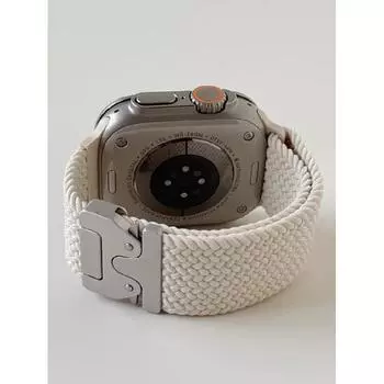 Плетеный ремешок для ремешков Apple Watch 40 мм 44 мм 46 мм 42 мм 49 мм 45 мм 41 мм 38 мм Браслет IWatch Series 10 SE 9 8 7 6 Ultra 2 полосы 38/40/41mm