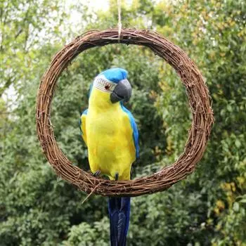 Плетеный ротанговый обруч, натуральная гирлянда, настенный рождественский венок, украшение для елки, подвесное украшение 8cm