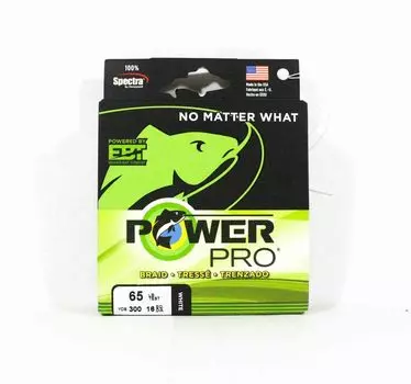 Плетеный шнур Power Pro Spectra 65 фунтов на 300 ярдов, белый (1610)