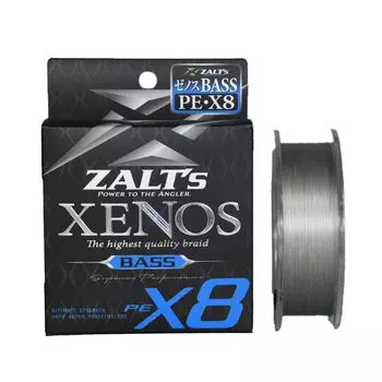Плетеный шнур XENOS X8 BASS Серебристый 100 м Zalt s (Zenos X8) 0,4