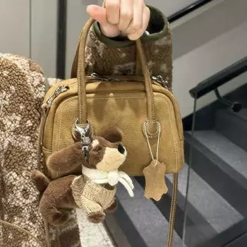 Плетеный шнурок брелок для ключей автомобиля милые животные куклы щенки модный кулон для чехла телефона мужчины Style G