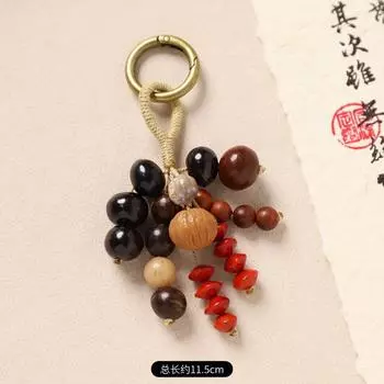 Плетеный вручную кулон-мешочек с семенами желаний, растение, семя бодхи, брелок, ретро-подвеска для сумки