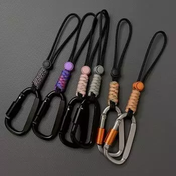 Плетеный зонт, пряжка для бутылки с водой из алюминиевого сплава с крючком для фиксации, переносной чайник, шнур для напитков, замок для ключей от рюкзака, быстроразъемный шнур.