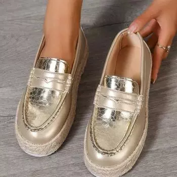 Плетёные туфли на плоской подошве, повседневная обувь, женские мокасины на платформе, осенние роскошные женские кроссовки, трендовая обувь для ходьбы, толстая подошва, Zapatos Mujer 36