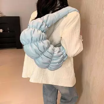 Плиссированная мягкая сумка через плечо для женщин Bubbles Cloud bag сумки большой вместимости