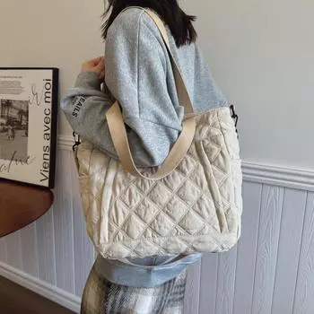 Плиссированная сумка через плечо женская сумка подмышкой сумка однотонная сумка для покупок чёрный