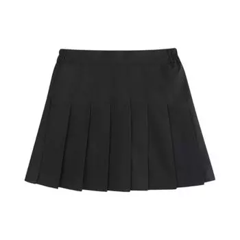 Плиссированная юбка для девочек - Юбка А-силуэта в школьном стиле 140