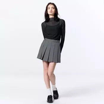Юбка-плиссе Gu By Uniqlo 08 DARK GRAY/XS
