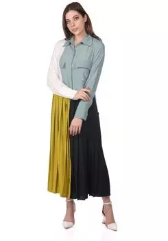 Плиссированное красочное платье