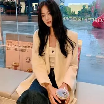 Плиссированное легкое роскошное пальто с линией плеча, новое высококачественное женское шерстяное пальто со шнуровкой S