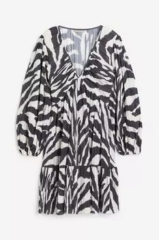 Плиссированное платье из джерси