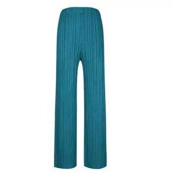 Плиссированные прямые брюки женские эластичные брюки девяти размеров дикая летняя складная одежда One Size