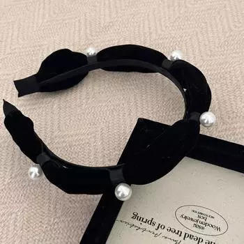 Плиссированные тканевые банты для волос для женщин, элегантные французские темпераментные повязки на голову, аксессуары для волос