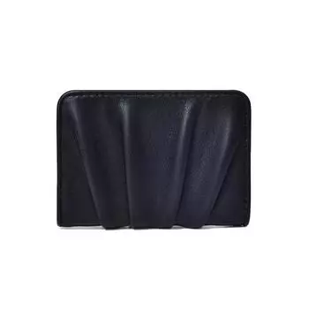 Плиссированный мини-кошелек из искусственной кожи, женский держатель для карт, водонепроницаемый кошелек-книжка, для леди