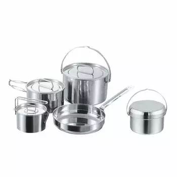 Плита Captain Stag Laguna из нержавеющей стали L Set M-5504